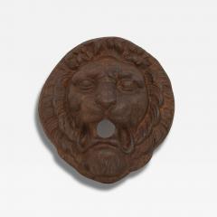 French 19th Century Cast Iron Lion Fountain Head - 4125234