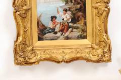 French 19th Century Continental School Painting Depicting Venetian Lagoon Scene - 3461581