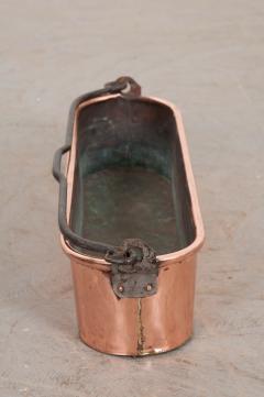 French 19th Century Copper Fish Kettle Or Poissoniere - 1010791