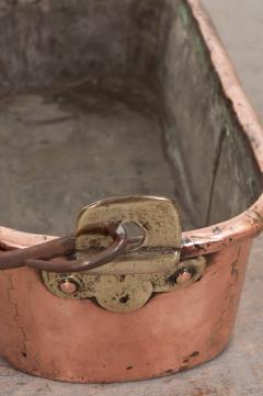 French 19th Century Copper and Brass Fish Kettle - 1010806