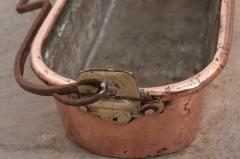 French 19th Century Copper and Brass Fish Kettle - 1010811