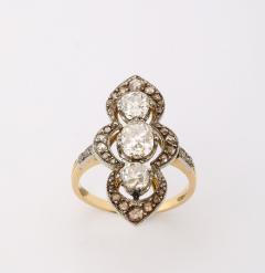 French 19th Century Diamond Navette Ring - 4226005