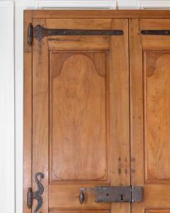 French 19th Century Double leaf Double sided Walnut Communication Door - 4577620