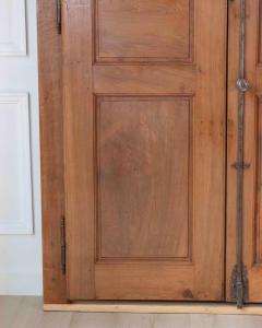 French 19th Century Double sided Double leaf Walnut Communication Door - 4577625