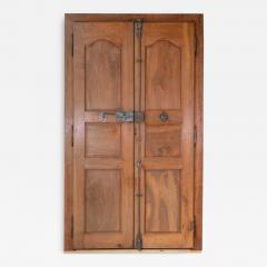 French 19th Century Double sided Double leaf Walnut Communication Door - 4579111