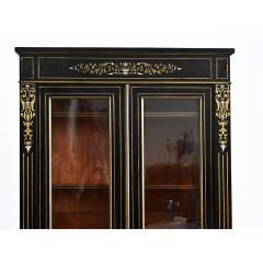 French 19th Century Ebonized Inlay Petite Bibliotheque - 4722750