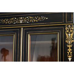 French 19th Century Ebonized Inlay Petite Bibliotheque - 4722752