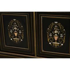 French 19th Century Ebonized Inlay Petite Bibliotheque - 4722755