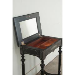 French 19th Century Ebonized Inlay Vanity - 3484943