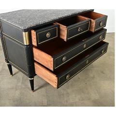 French 19th Century Ebonized Louis XVI Style Commode - 4174823