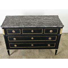 French 19th Century Ebonized Louis XVI Style Commode - 4174868