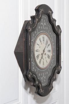 French 19th Century Ebony Napoleon III Wall Clock - 1691978