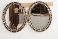 French 19th Century Ebony and Gilt Oval Mirror - 1639554