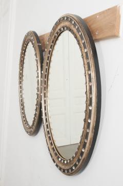 French 19th Century Ebony and Gilt Oval Mirror - 1639563