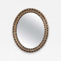 French 19th Century Ebony and Gilt Oval Mirror - 1640640