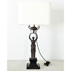 French 19th Century Empire Bronze Table Lamp - 4333357