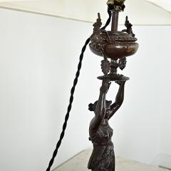 French 19th Century Empire Bronze Table Lamp - 4333359