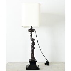 French 19th Century Empire Bronze Table Lamp - 4333360