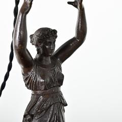 French 19th Century Empire Bronze Table Lamp - 4333366
