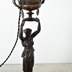 French 19th Century Empire Bronze Table Lamp - 4333367
