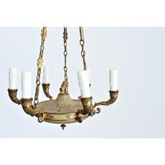 French 19th Century Empire Gilt Bronze T le Chandelier - 4558262