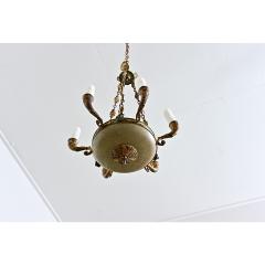 French 19th Century Empire Gilt Bronze T le Chandelier - 4558275