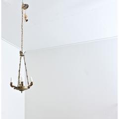 French 19th Century Empire Gilt Bronze T le Chandelier - 4558277