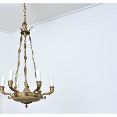 French 19th Century Empire Gilt Bronze T le Chandelier - 4558279
