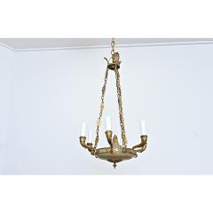 French 19th Century Empire Gilt Bronze T le Chandelier - 4558288