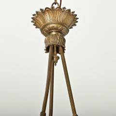 French 19th Century Empire Marble Gilt Bronze Chandelier - 4390136
