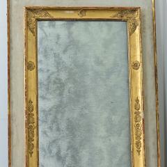 French 19th Century Empire Painted Gilt Trumeau Mirror - 4811652