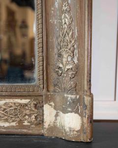French 19th Century Empire Painted Mercury Glass Mirror - 4758077