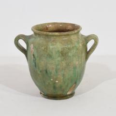 French 19th Century Faded Green Glazed Ceramic Confit Jar - 4115822