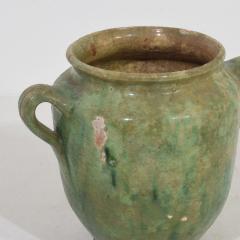 French 19th Century Faded Green Glazed Ceramic Confit Jar - 4115829
