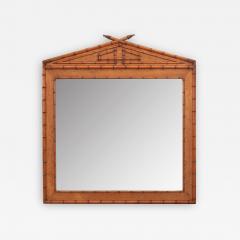 French 19th Century Faux Bamboo Mirror - 2174610