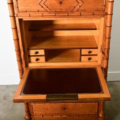 French 19th Century Faux Bamboo Secretary Desk - 4244085