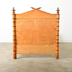 French 19th Century Faux Bamboo Twin Bed Frame - 4223559