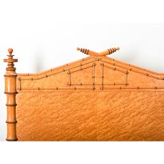 French 19th Century Faux Bamboo Twin Bed Frame - 4223580