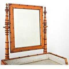 French 19th Century Faux Bamboo Vanity - 4215755