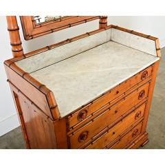 French 19th Century Faux Bamboo Vanity - 4215786