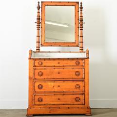 French 19th Century Faux Bamboo Vanity - 4215788