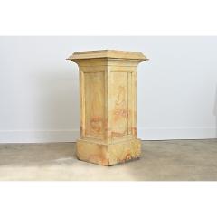French 19th Century Faux Marble Painted Pedestal - 4589905