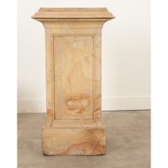 French 19th Century Faux Marble Pedestal - 2895017