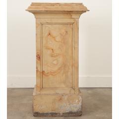 French 19th Century Faux Marble Pedestal - 2895021