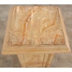 French 19th Century Faux Marble Pedestal - 2895038