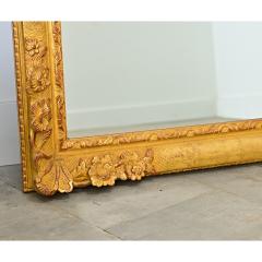 French 19th Century Floral Gold Gilt Mirror - 4578219