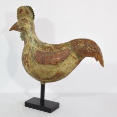 French 19th Century Folk Art Metal Rooster or Cockerel Weathervane - 4108558