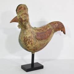 French 19th Century Folk Art Metal Rooster or Cockerel Weathervane - 4108559
