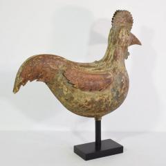 French 19th Century Folk Art Metal Rooster or Cockerel Weathervane - 4108562