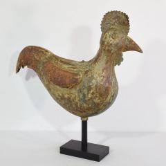 French 19th Century Folk Art Metal Rooster or Cockerel Weathervane - 4108564